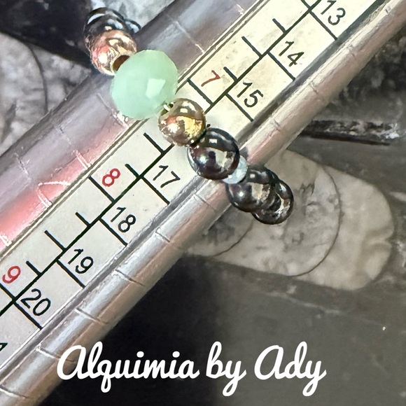 Alquimia Jewelry - Aventurine hematite ring band